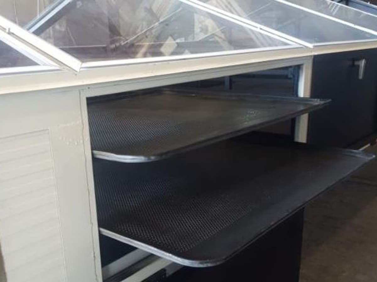 Aluminum Teflon coated drying trays, 100×80 cm