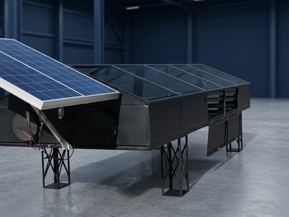 Solar drying system — closed drying booth with solar collector